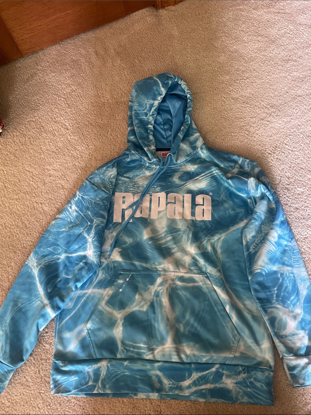 Blue Tie-Dye Hoodie Sweatshirt